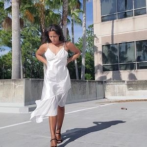 Sold! Vintage White Asymmetrical Nightgown